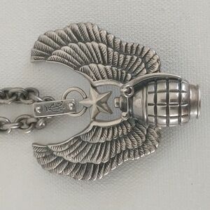 CHRISTIAN AUDIGIER. 925 STERLING SILVER PENDANT ON 22 Inch Chain